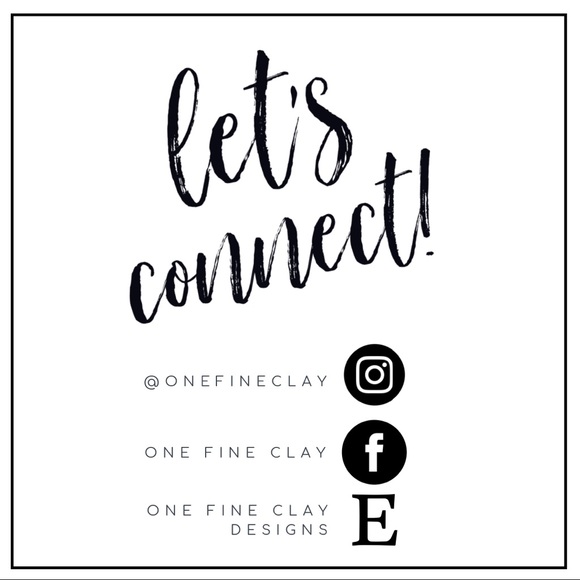 Textured Flower Clay Earrings in Cream - Picture 8 of 8